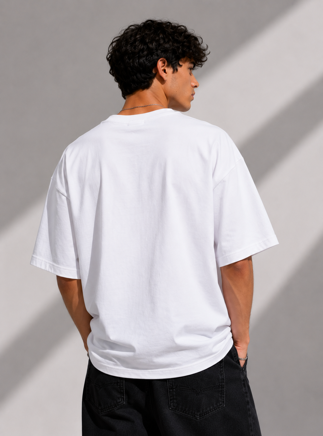 Super Star Oversized Tee – White