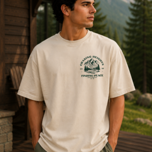 Finding Peace Oversized Tee – Beige