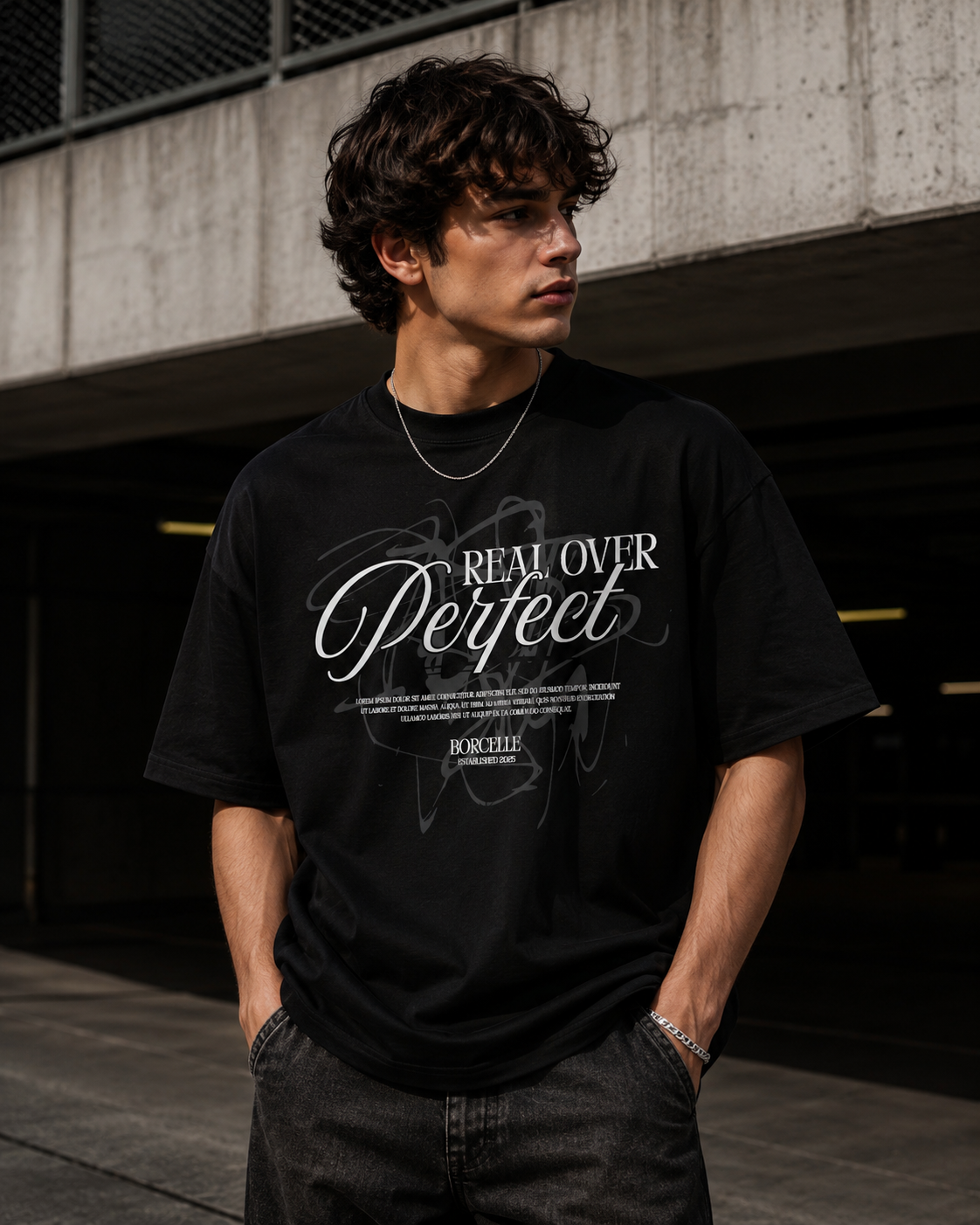 Perfect Oversized Tee – Black