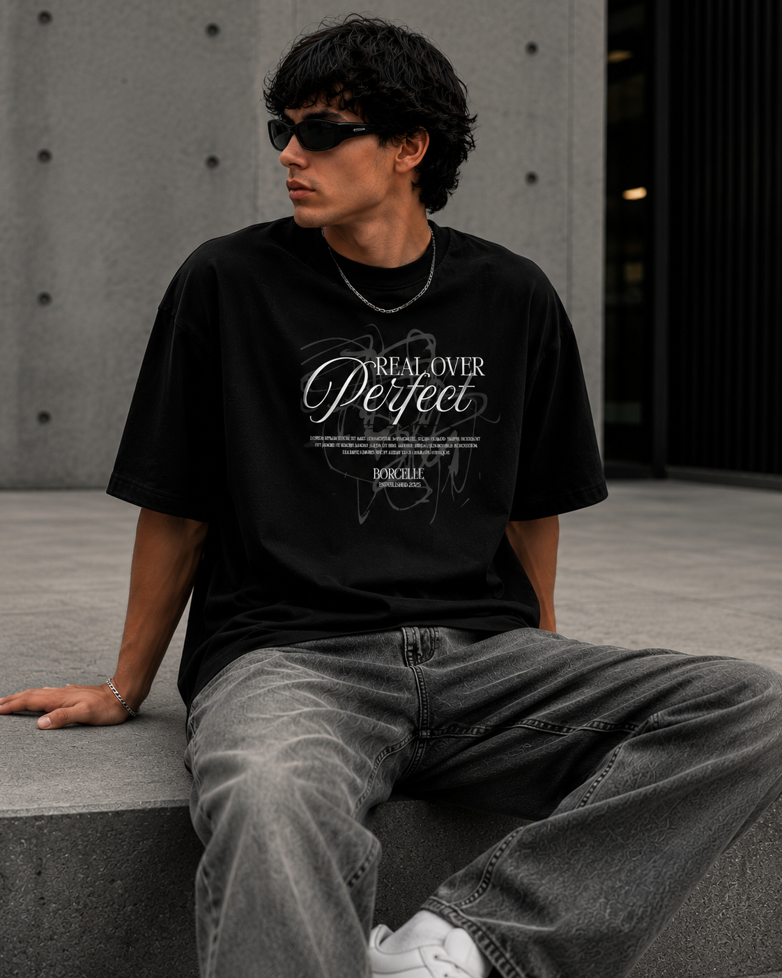Perfect Oversized Tee – Black