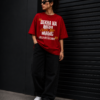 Never Stop Magic Oversized Tee – Red