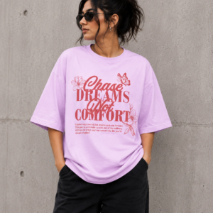 Chase Dreams Oversized Tee – Lilac