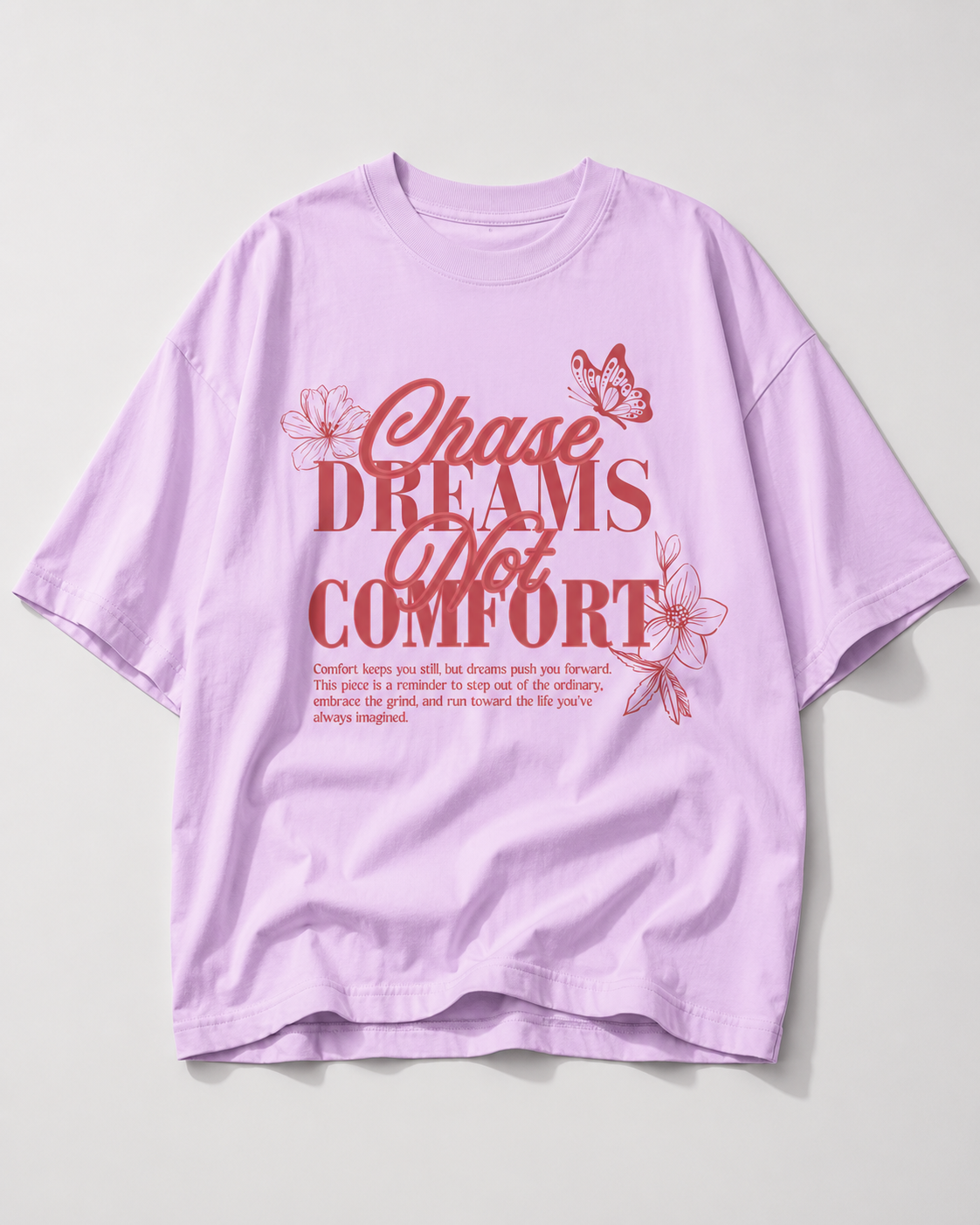 Chase Dreams Oversized Tee – Lilac