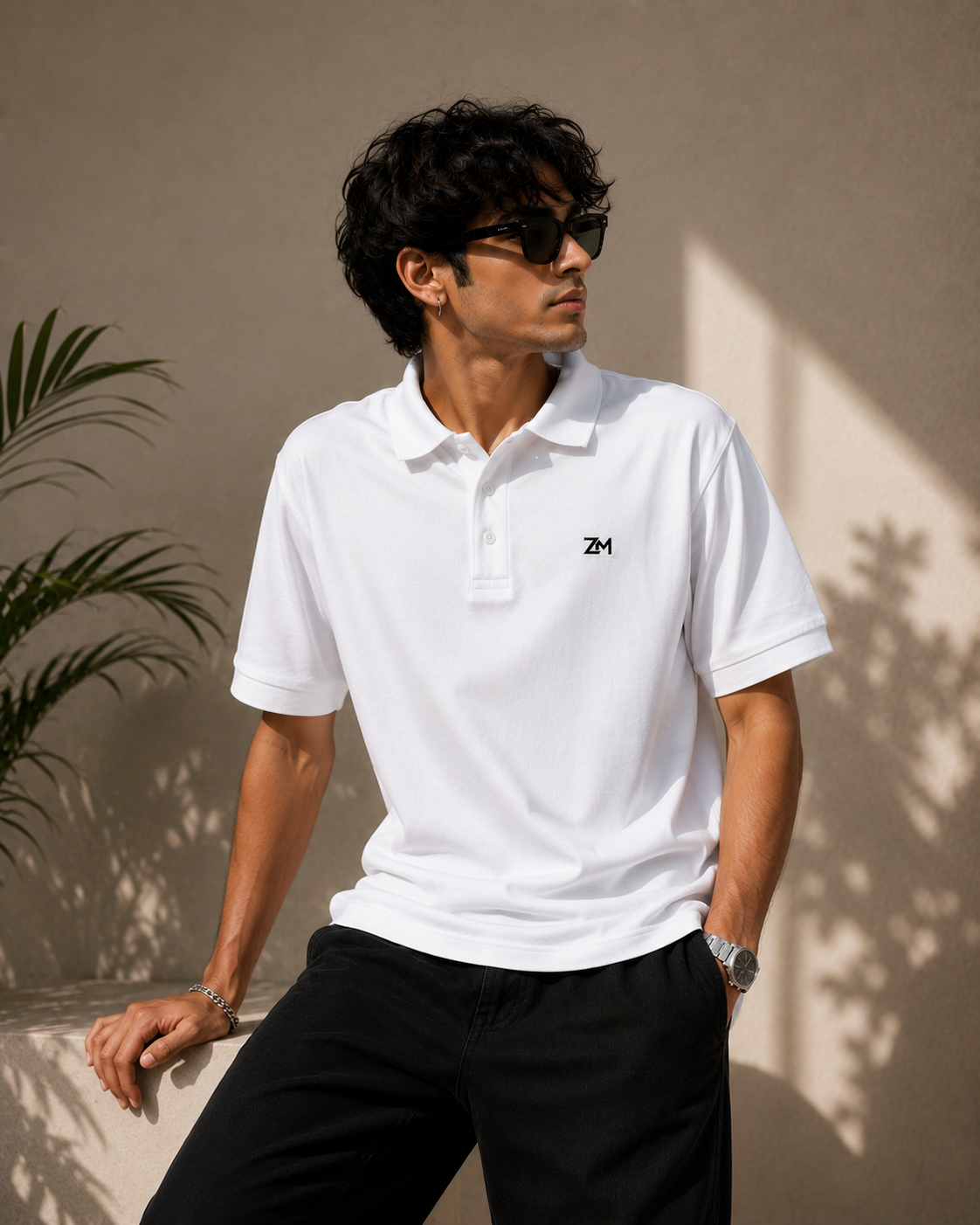 ChatGPT Image May 19, 2026, 12_12_04 AM ZM Classic Polo T-Shirt – White