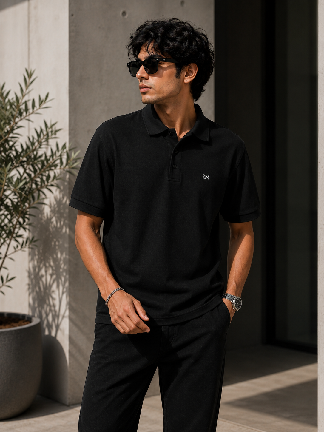 ZM Classic Polo T-Shirt – Black