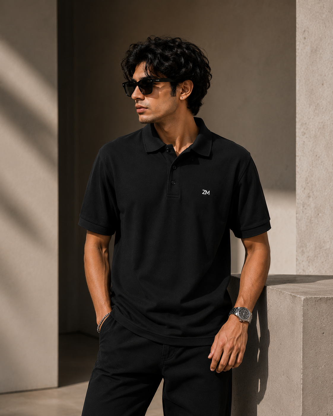 ZM Classic Polo T-Shirt – Black