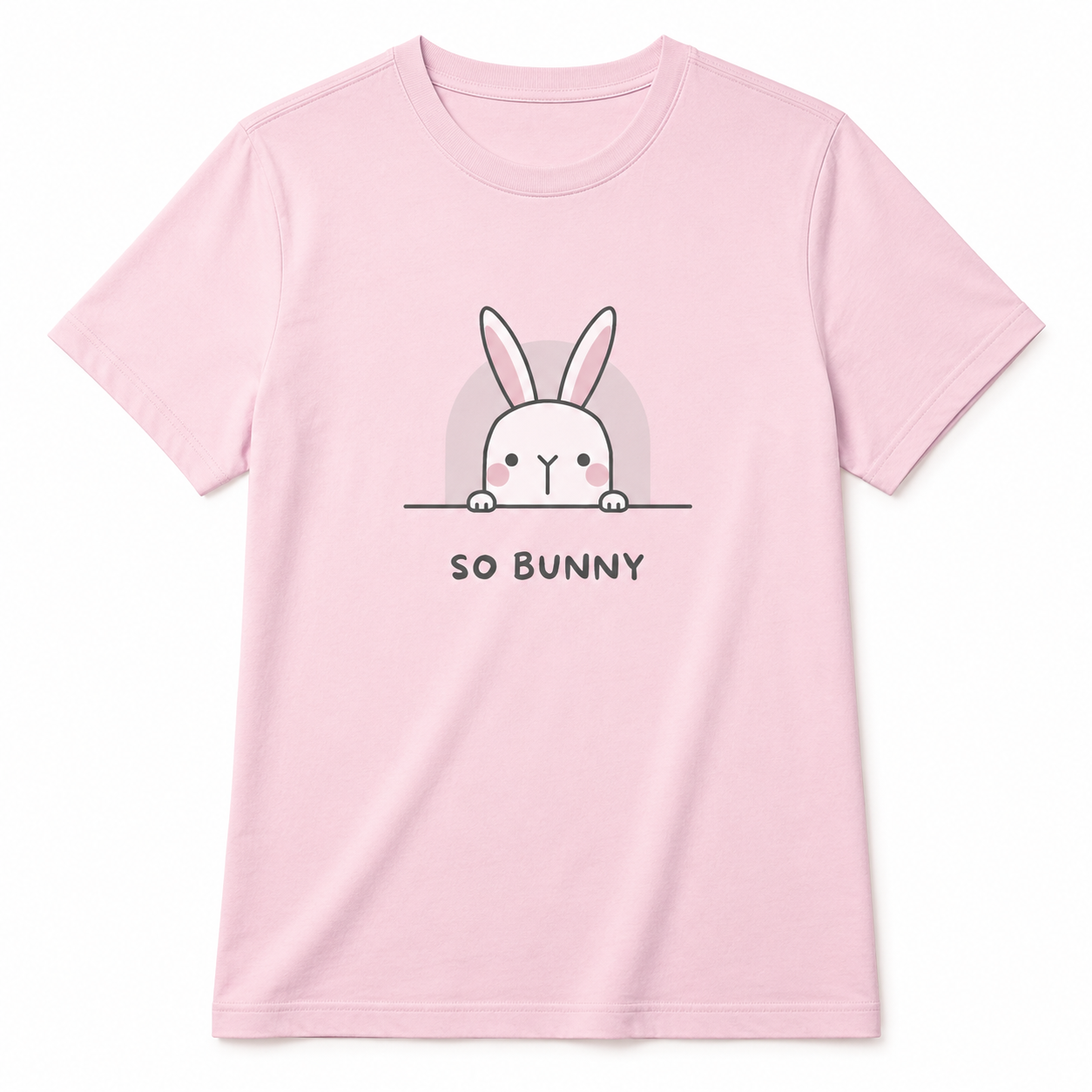 So Bunny Graphic Tee – Pink
