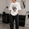 Reality Mask Oversized Tee – White