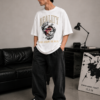 Reality Mask Oversized Tee – White