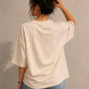 Floral Muse Oversized Tee – Off White