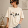 Panda Friends Basic Tee – Cream