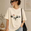 Panda Friends Basic Tee – Cream