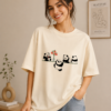Panda Friends Basic Tee – Cream