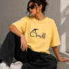 Chill Mode Oversized Tee – Yellow