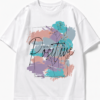Positive Mind Oversized Tee – White