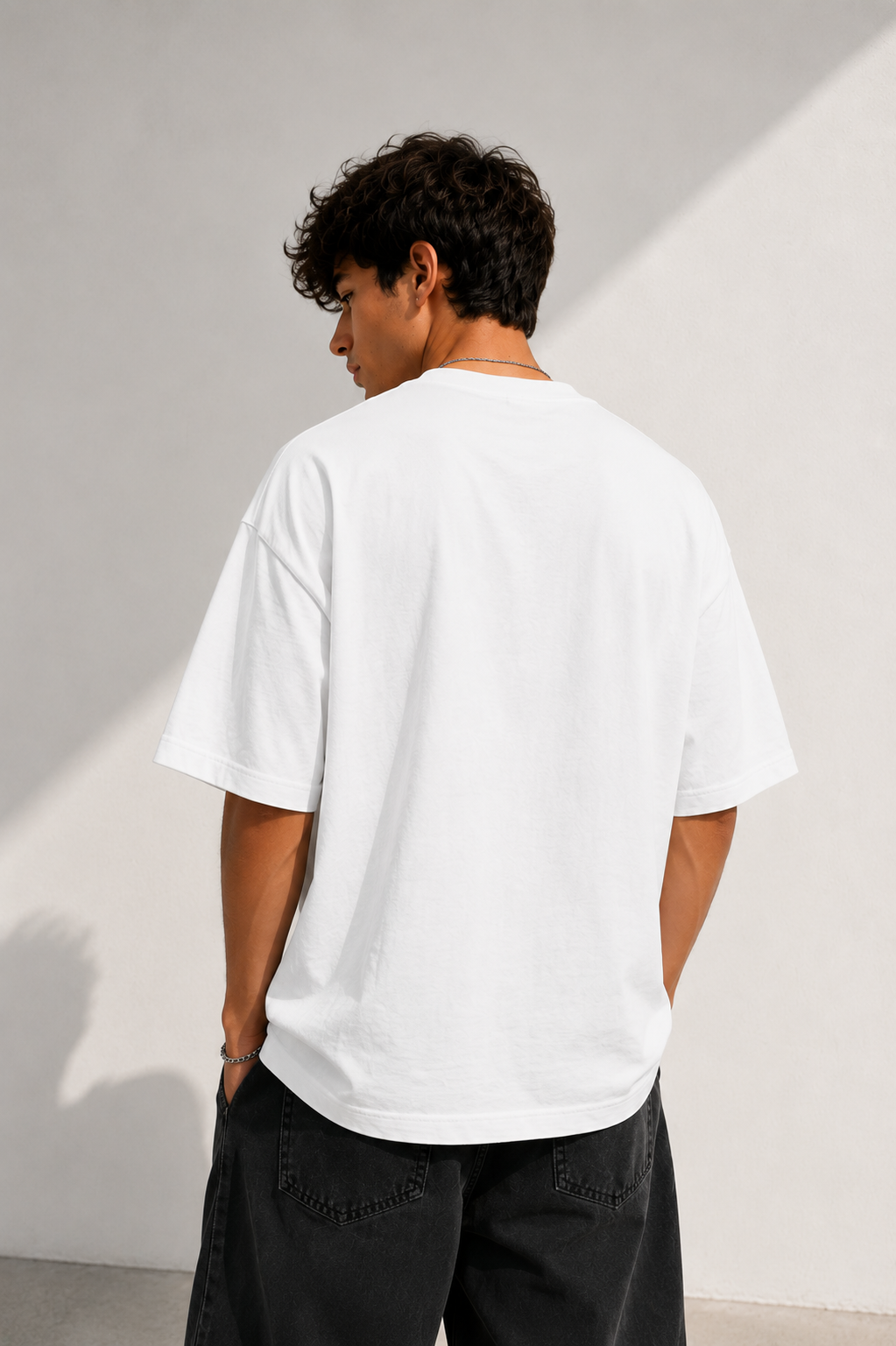 Ocean Soul Oversized Tee – White