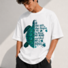 Ocean Soul Oversized Tee – White