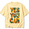 Yes You Can Oversized Tee – Butter Yellow