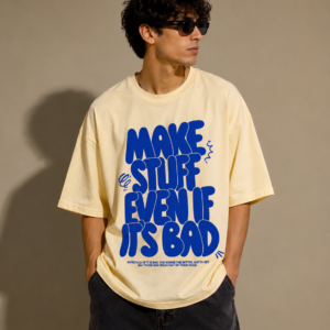Make Stuff Oversized Tee – Butter Yellow
