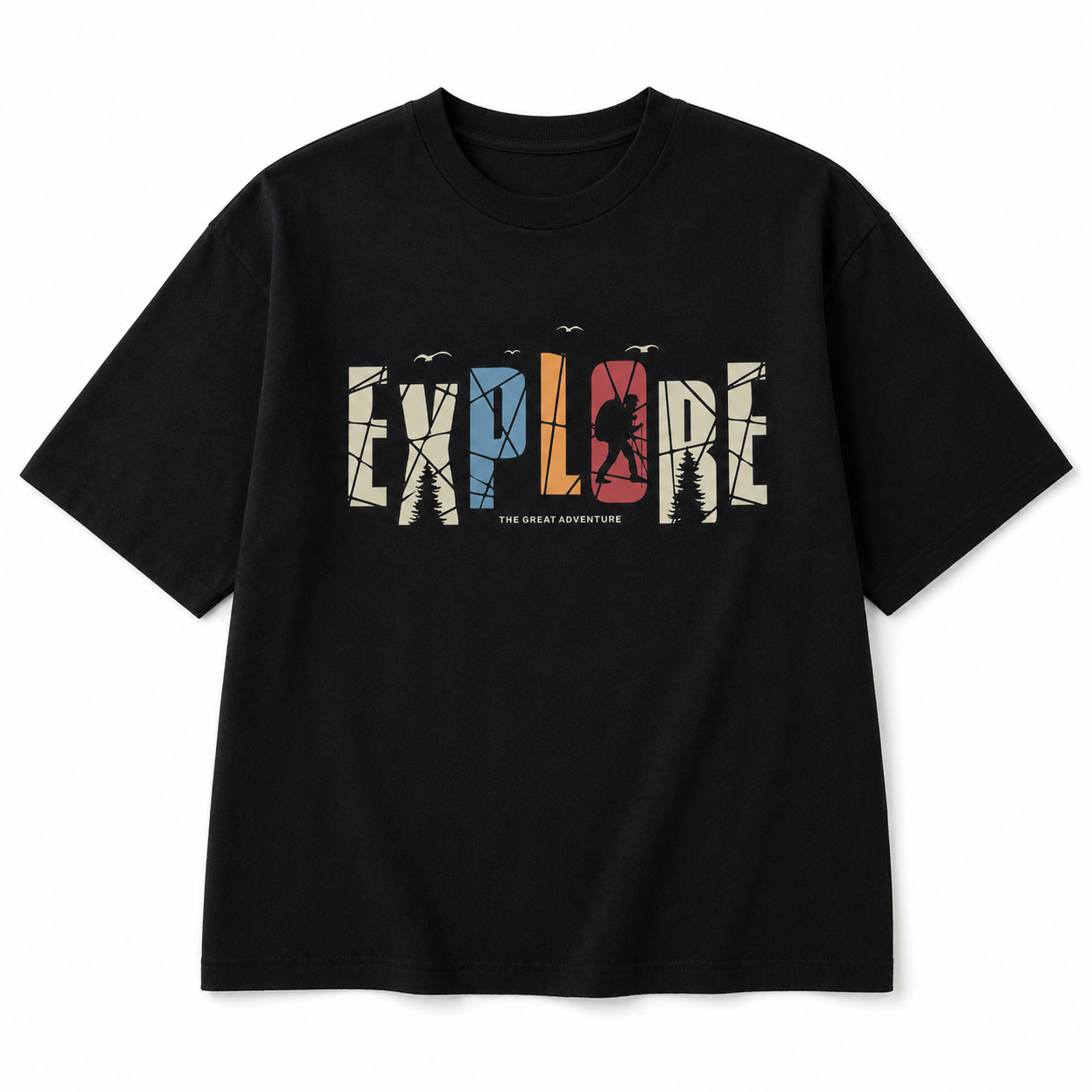 Explore Basic Tee – Black