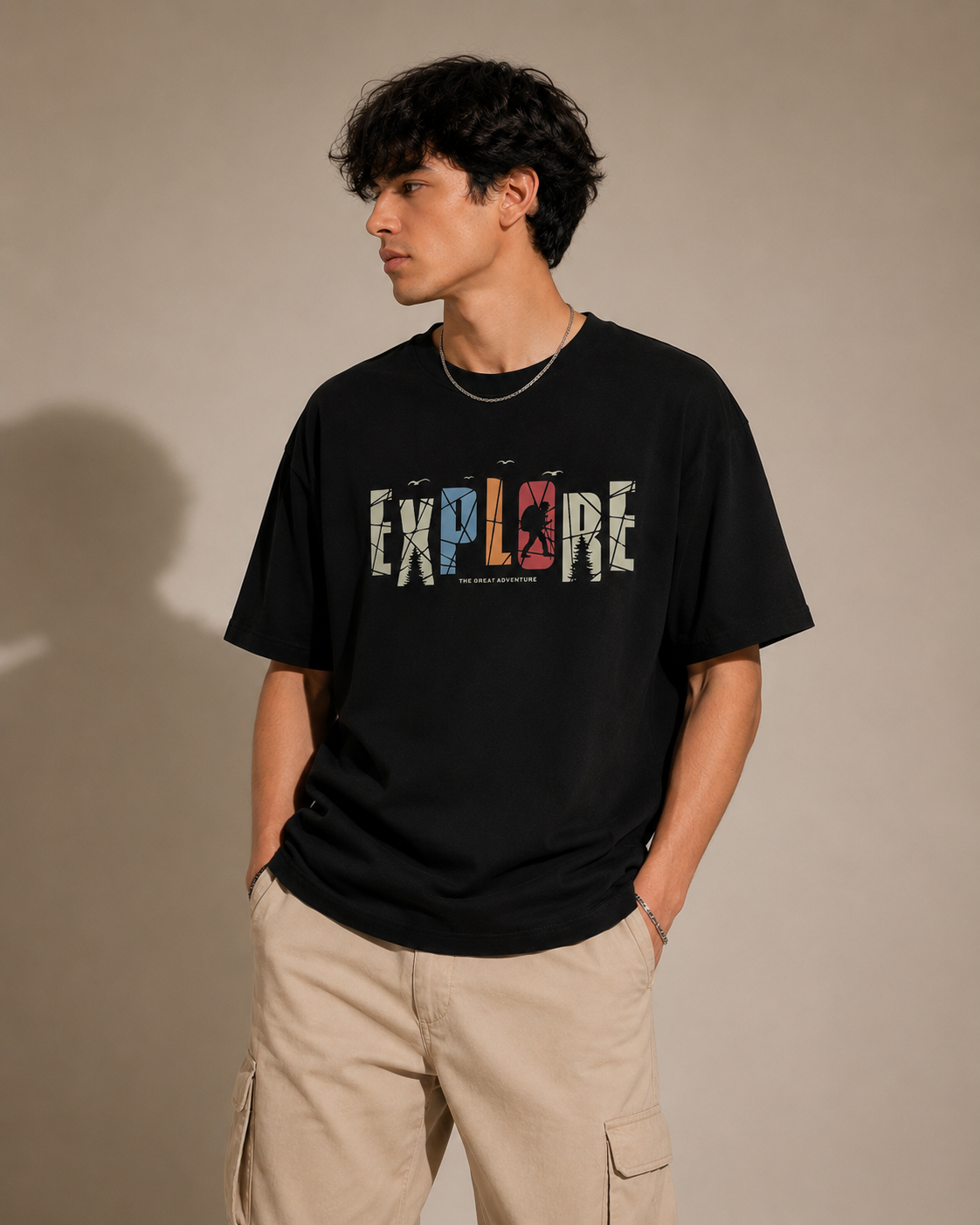 Explore Basic Tee – Black