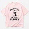 Fluffy Panda Oversized Tee – Baby Pink