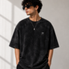 ZM Acid Wash Oversized T-Shirt – Black