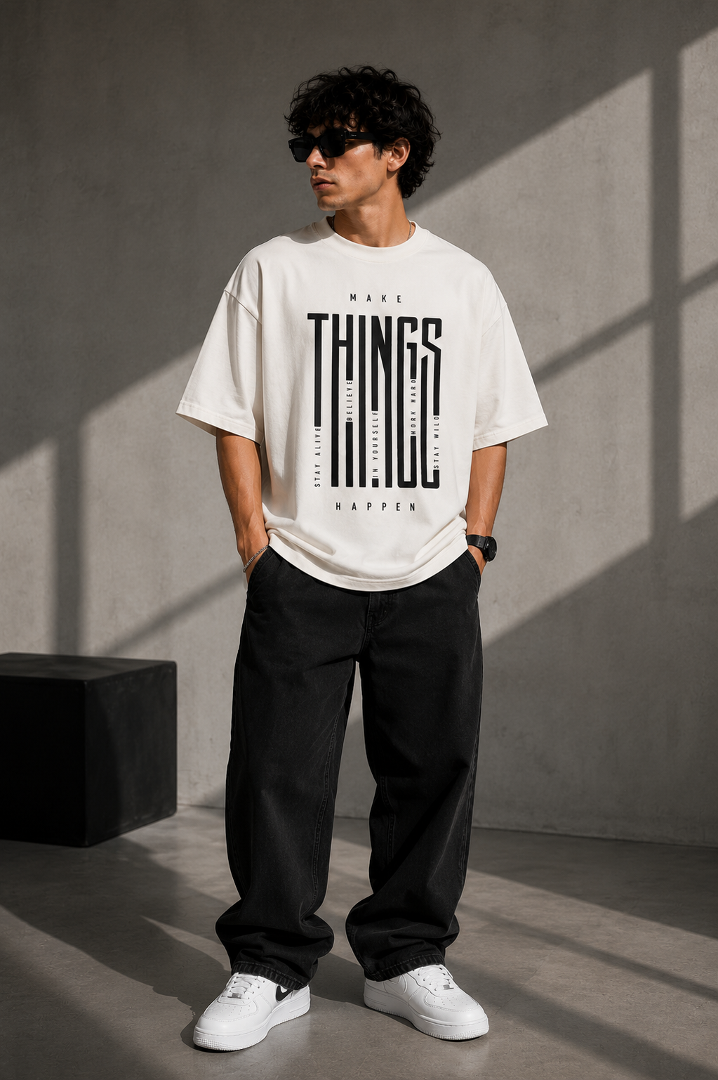 Make Things Happen Oversized T-Shirt