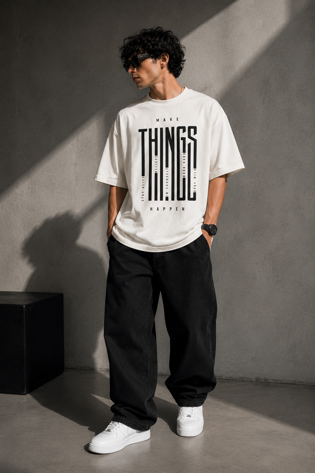 Make Things Happen Oversized T-Shirt
