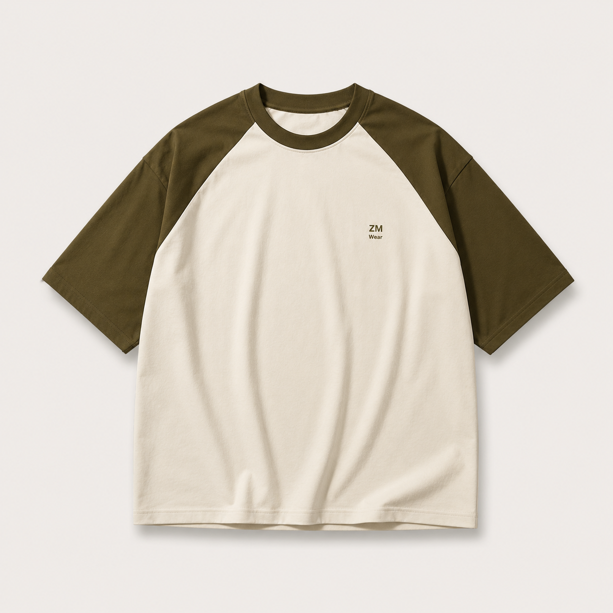 ZM Wear Raglan Oversized T-Shirt – Minimalist Casual Streetwear Tee