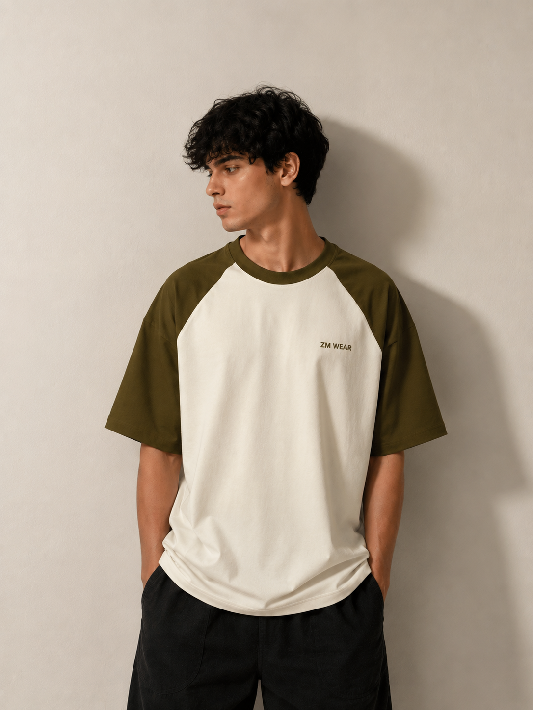 ZM Wear Raglan Oversized T-Shirt – Minimalist Casual Streetwear Tee