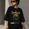 Sunflower Oversized T-Shirt – Floral Graphic Streetwear Tee