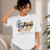 Radiance Graphic Oversized T-Shirt – White Inspirational Cotton Tee