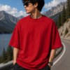 Keep Moving Forward Graphic Oversized T-Shirt – Red