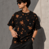 Black Tie-Dye Oversized T-Shirt – Unisex