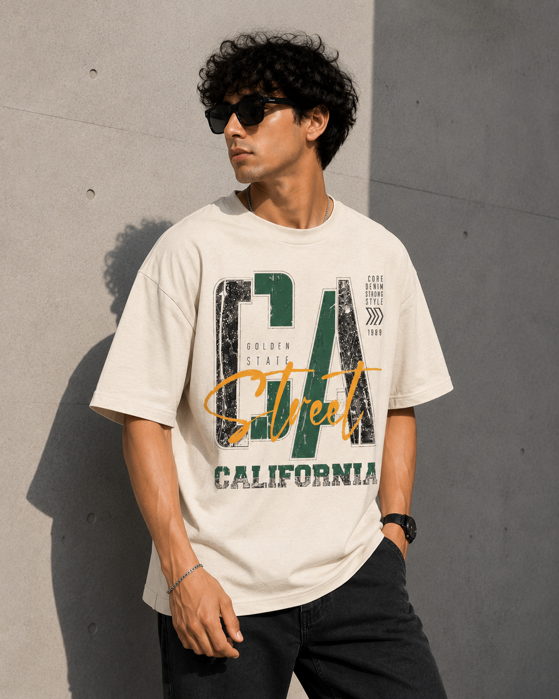 California Street Graphic Oversized T-Shirt